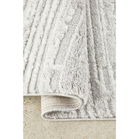 Porto 3426 Silver Grey Patterned Modern Rug - Rugs Of Beauty - 6