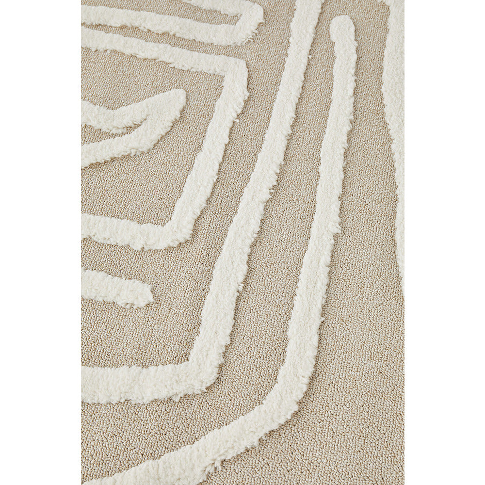 Porto 3427 Natural Patterned Modern Rug - Rugs Of Beauty - 5