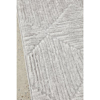 Porto 3428 Silver Grey Patterned Modern Rug - Rugs Of Beauty - 5