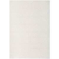 Porto 3428 White Patterned Modern Rug - Rugs Of Beauty - 1