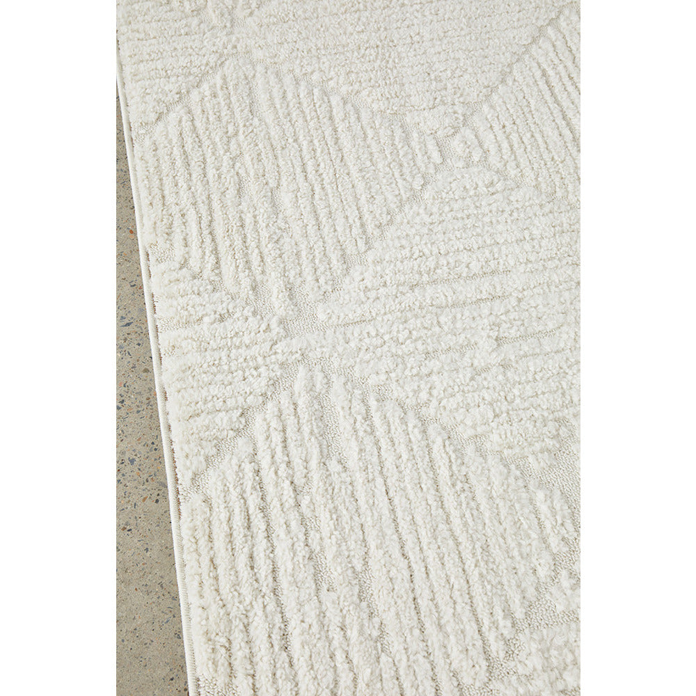 Porto 3428 White Patterned Modern Rug - Rugs Of Beauty - 4