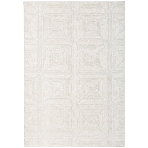 Porto 3428 White Patterned Modern Rug - Rugs Of Beauty - 1