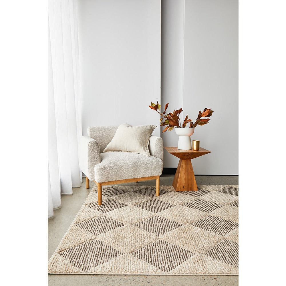 Porto 3429 Beige Patterned Modern Rug - Rugs Of Beauty - 2
