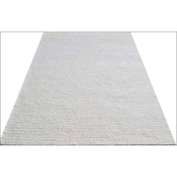Hand Woven Felted Wool Braided Rug - Link1003 - Ivory White - Rugs Of Beauty