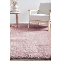 Dawson Blush Modern Soft Shaggy Rug - Rugs Of Beauty - 3