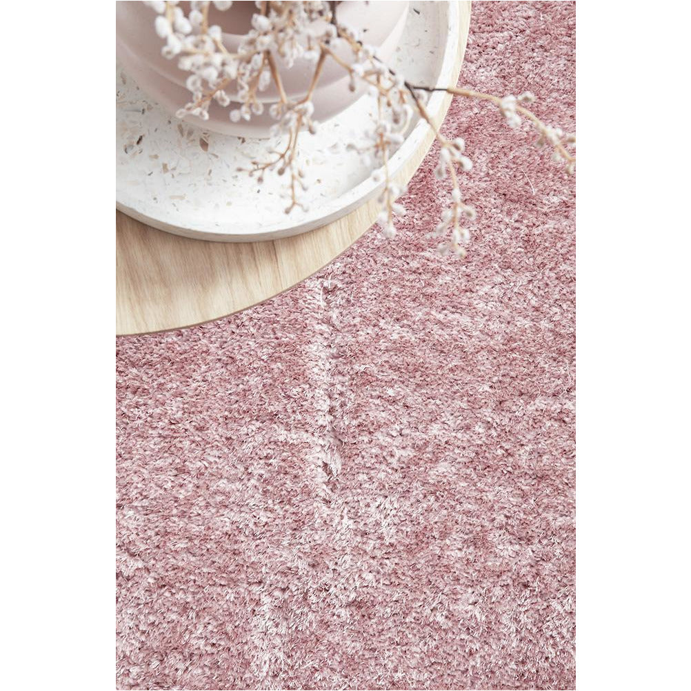 Dawson Blush Modern Soft Shaggy Rug - Rugs Of Beauty - 8