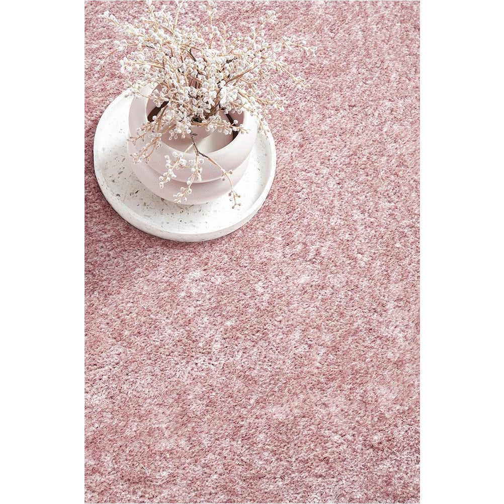 Dawson Blush Modern Soft Shaggy Rug - Rugs Of Beauty - 9