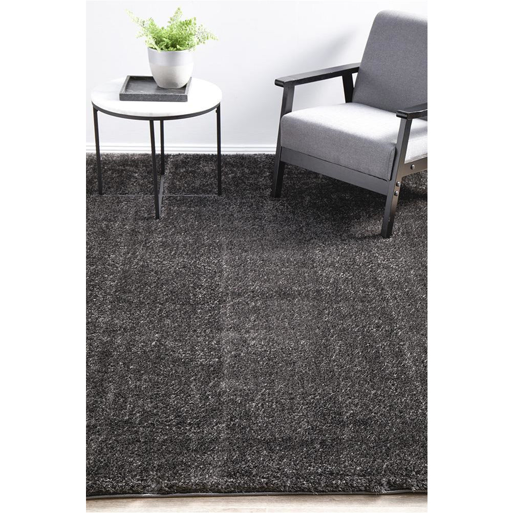 Dawson Seal Grey Modern Soft Shaggy Rug - Rugs Of Beauty - 3