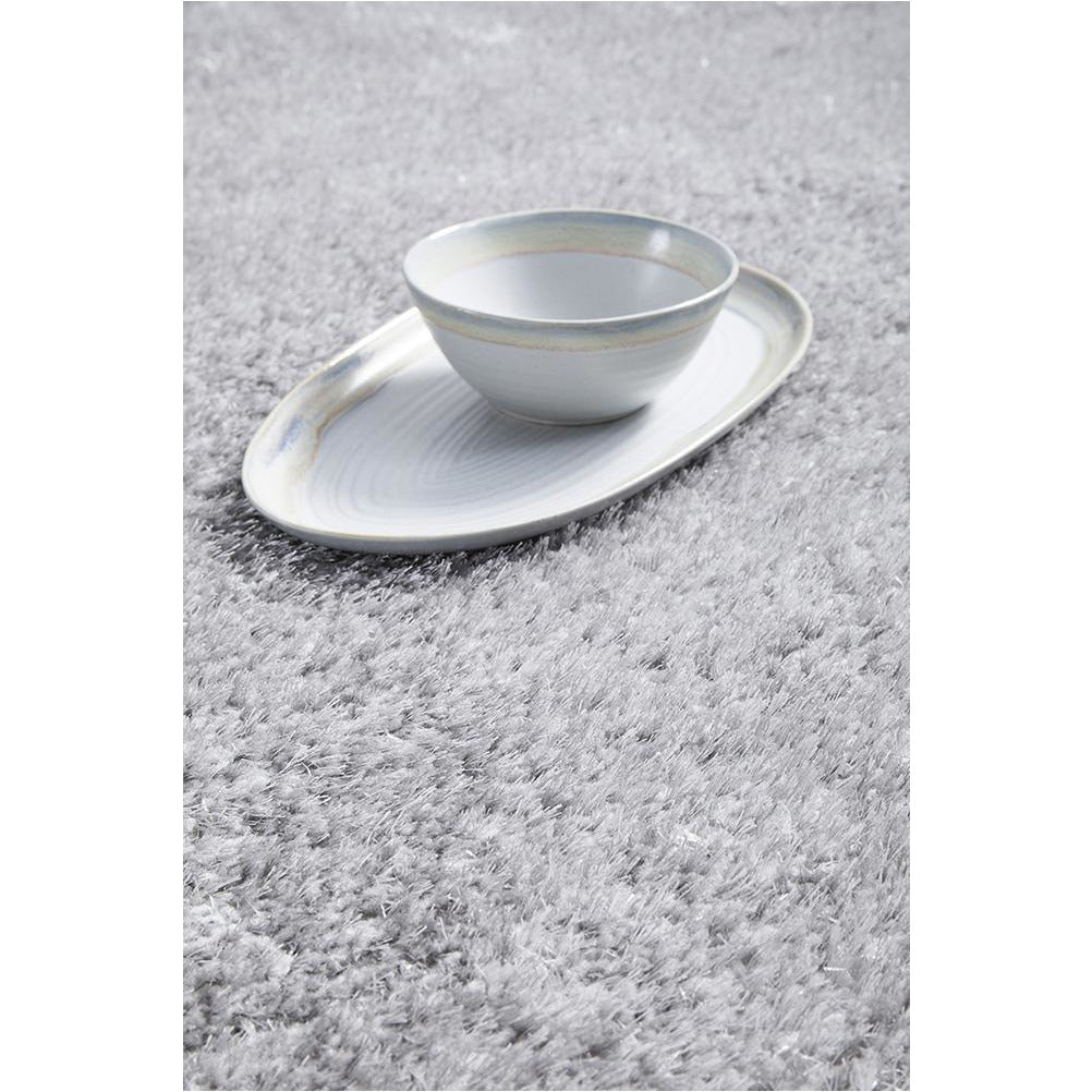 Dawson Silver Grey Modern Soft Shaggy Rug - Rugs Of Beauty - 11