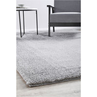 Dawson Silver Grey Modern Soft Shaggy Rug - Rugs Of Beauty - 5
