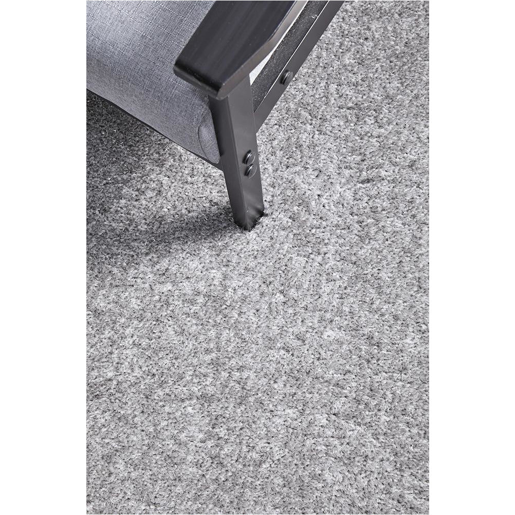 Dawson Silver Grey Modern Soft Shaggy Rug - Rugs Of Beauty - 6