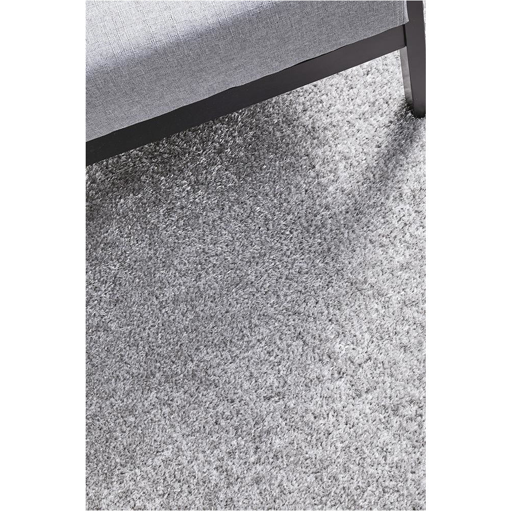 Dawson Silver Grey Modern Soft Shaggy Rug - Rugs Of Beauty - 7