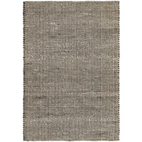 Carlos Felted Wool Flatweave Rug Black Natural - Rugs Of Beauty - 1