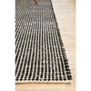 Carlos Felted Wool Flatweave Rug Black Natural - Rugs Of Beauty - 6