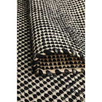 Carlos Felted Wool Flatweave Rug Black Natural - Rugs Of Beauty - 9