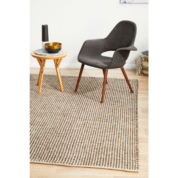 Carlos Felted Wool Flatweave Rug Brown Natural - Rugs Of Beauty - 4
