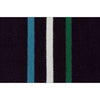 Oslo Multi Coloured Stripe Flat Weave Wool Rug Black - Rugs Of Beauty