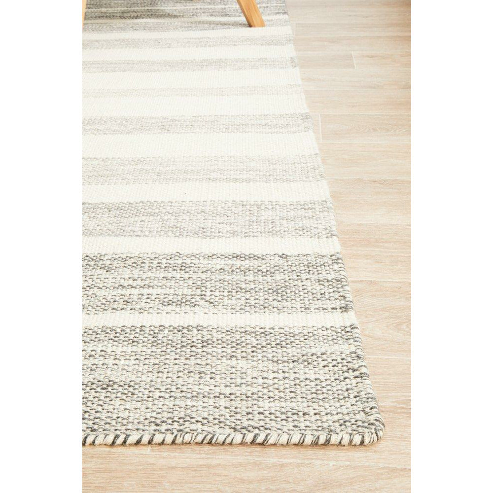 Oslo 709 Grey Modern Hand Made Wool Rug - Rugs Of Beauty - 6