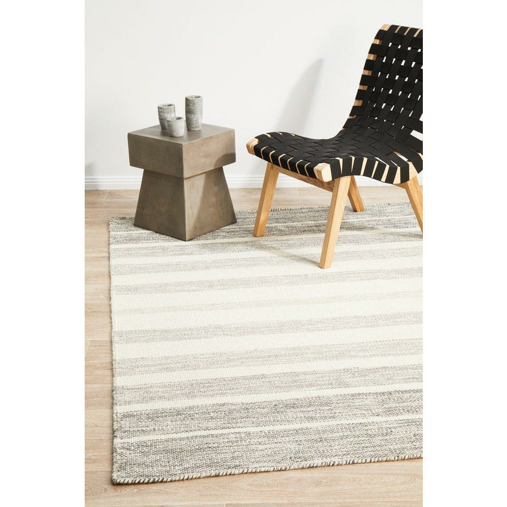 Oslo 709 Grey Modern Hand Made Wool Rug - Rugs Of Beauty - 2