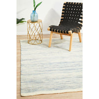 Oslo 710 Blue Modern Hand Made Wool Rug - Rugs Of Beauty - 3