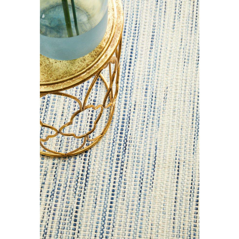 Oslo 710 Blue Modern Hand Made Wool Rug - Rugs Of Beauty - 8