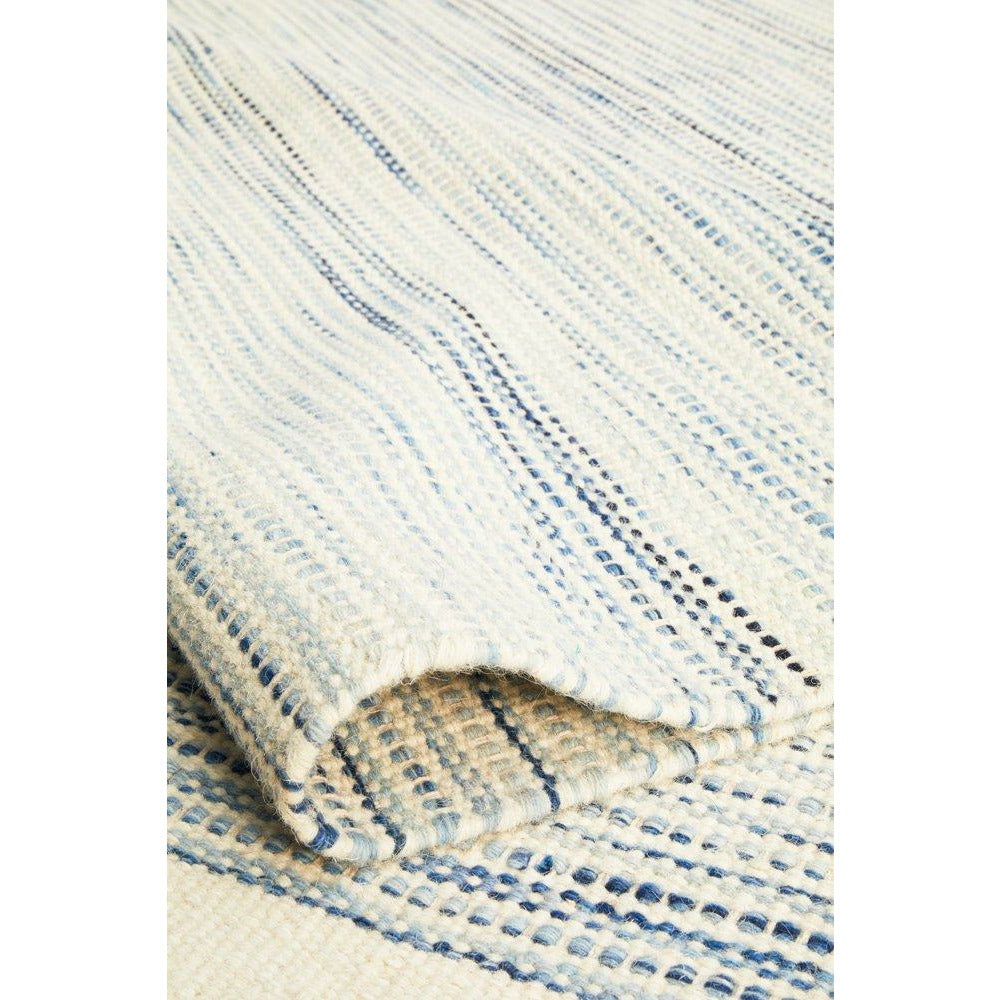 Oslo 710 Blue Modern Hand Made Wool Rug - Rugs Of Beauty - 9