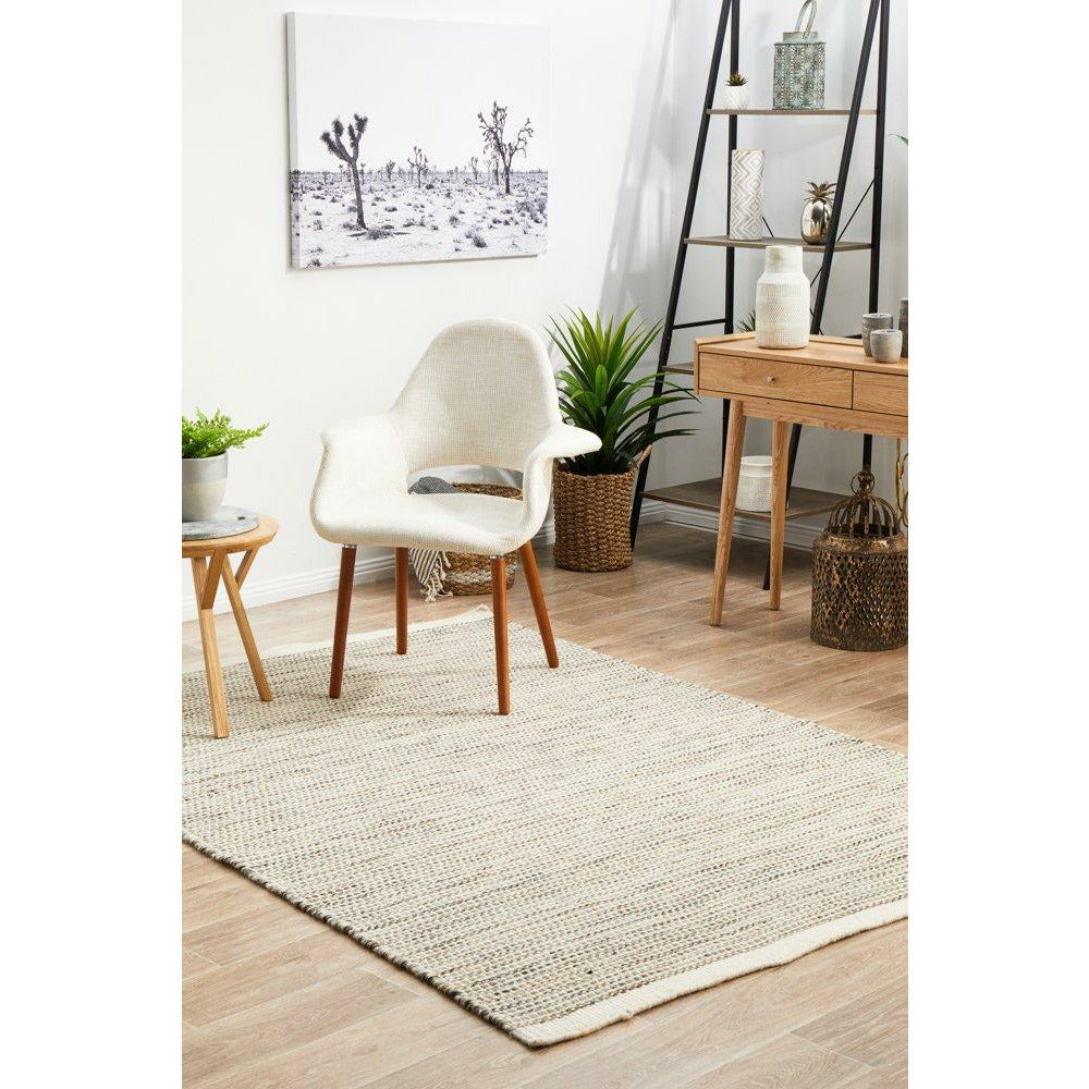 Oslo 710 Natural Modern Hand Made Wool Rug - Rugs Of Beauty - 3