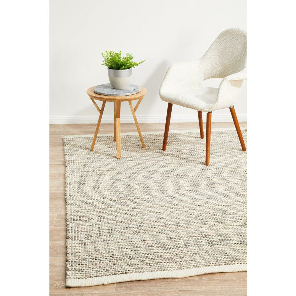 Oslo 710 Natural Modern Hand Made Wool Rug - Rugs Of Beauty - 2