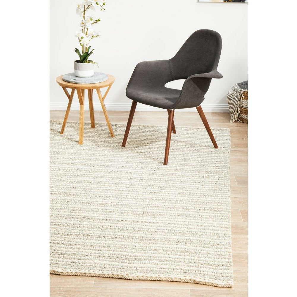 Oslo 712 Grey Modern Hand Made Wool Rug - Rugs Of Beauty - 4