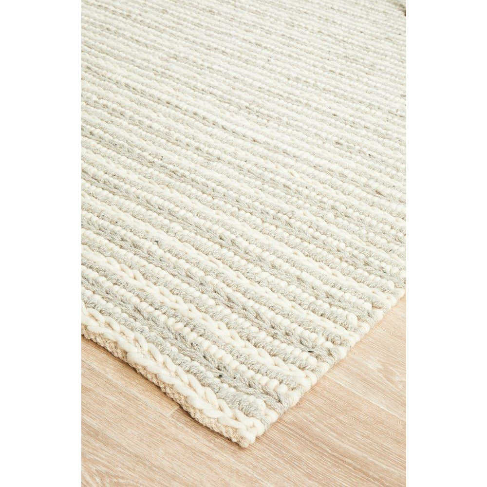 Oslo 712 Grey Modern Hand Made Wool Rug - Rugs Of Beauty - 5