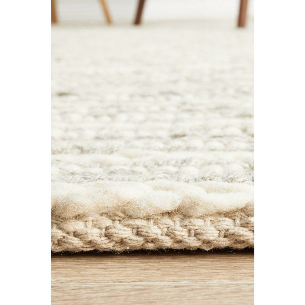 Oslo 712 Grey Modern Hand Made Wool Rug - Rugs Of Beauty - 7
