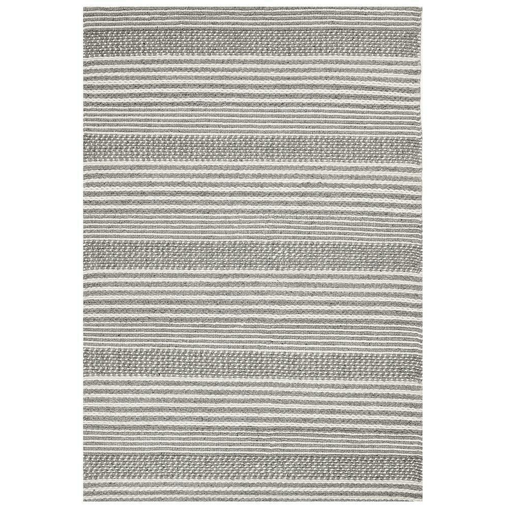 Oslo 713 Silver Grey Modern Hand Made Wool Rug - Rugs Of Beauty - 1