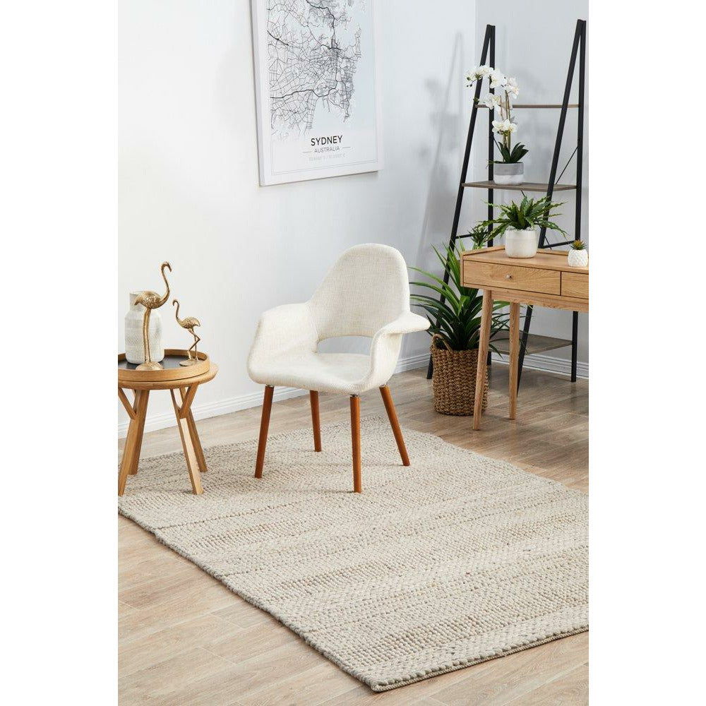 Oslo 714 Grey Modern Hand Made Wool Rug - Rugs Of Beauty - 3