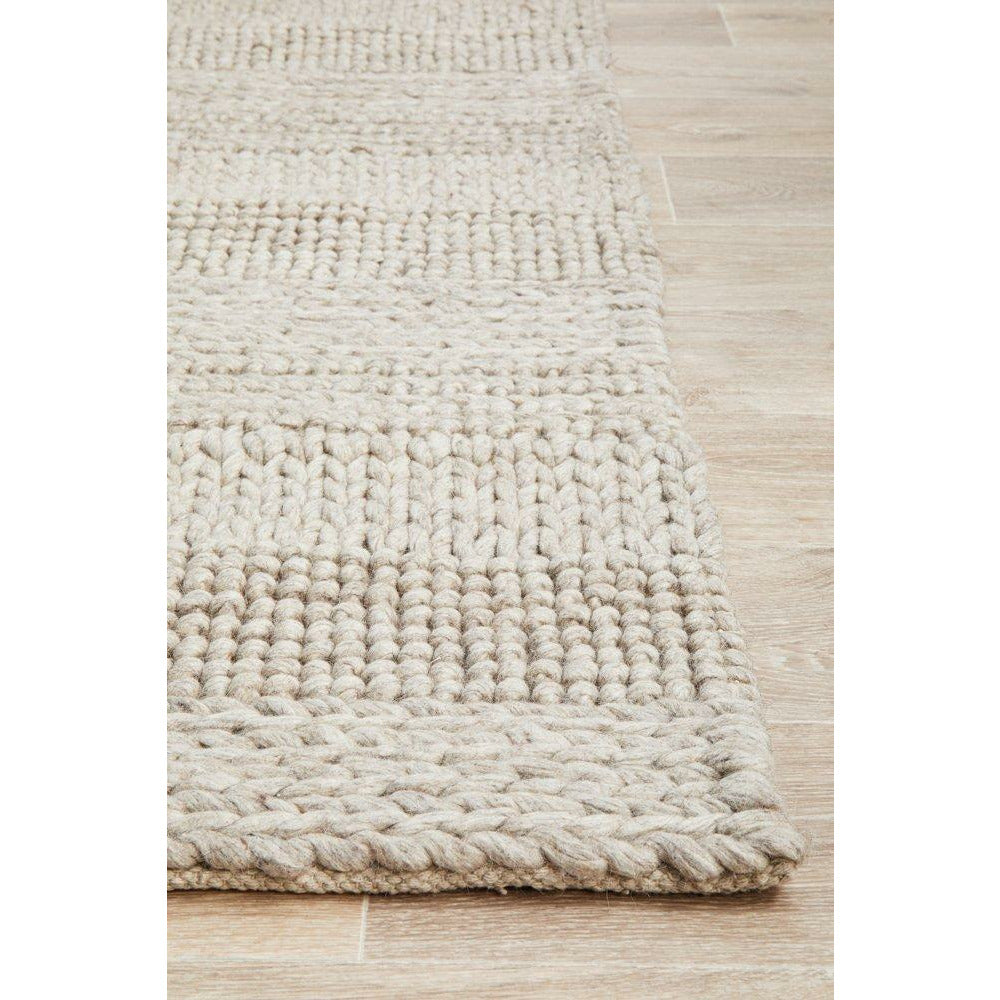 Oslo 714 Grey Modern Hand Made Wool Rug - Rugs Of Beauty - 6