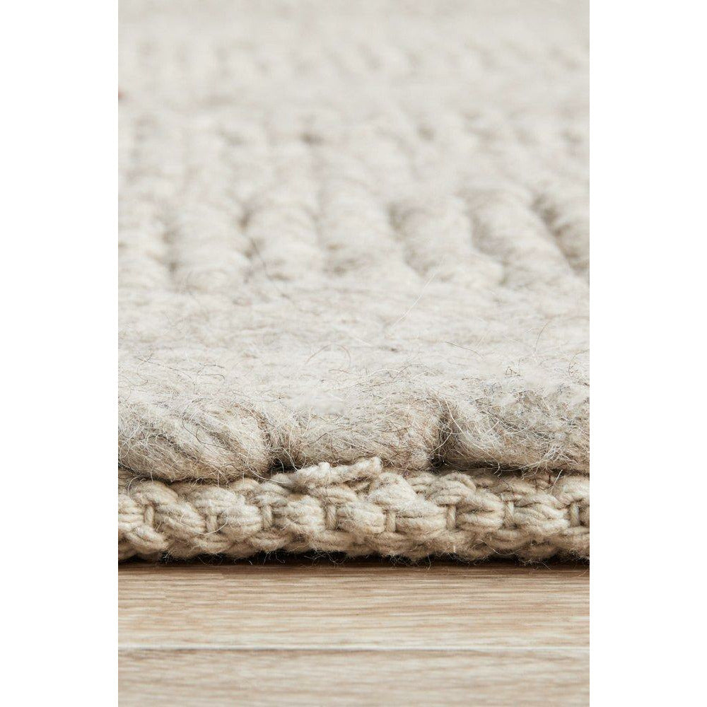 Oslo 714 Grey Modern Hand Made Wool Rug - Rugs Of Beauty - 7