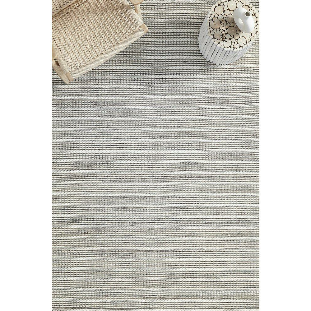 Oslo 715 Silver Grey Modern Hand Made Wool Rug - Rugs Of Beauty - 4