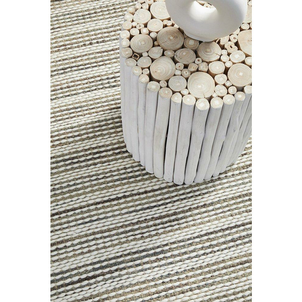 Oslo 715 Silver Grey Modern Hand Made Wool Rug - Rugs Of Beauty - 6