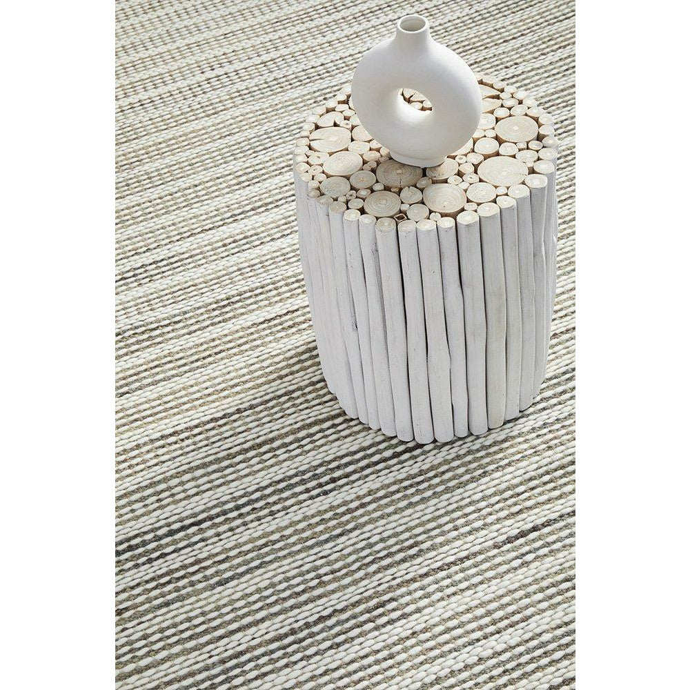 Oslo 715 Silver Grey Modern Hand Made Wool Rug - Rugs Of Beauty - 7