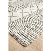 Oslo 716 Grey Modern Hand Made Wool Rug - Rugs Of Beauty - 5