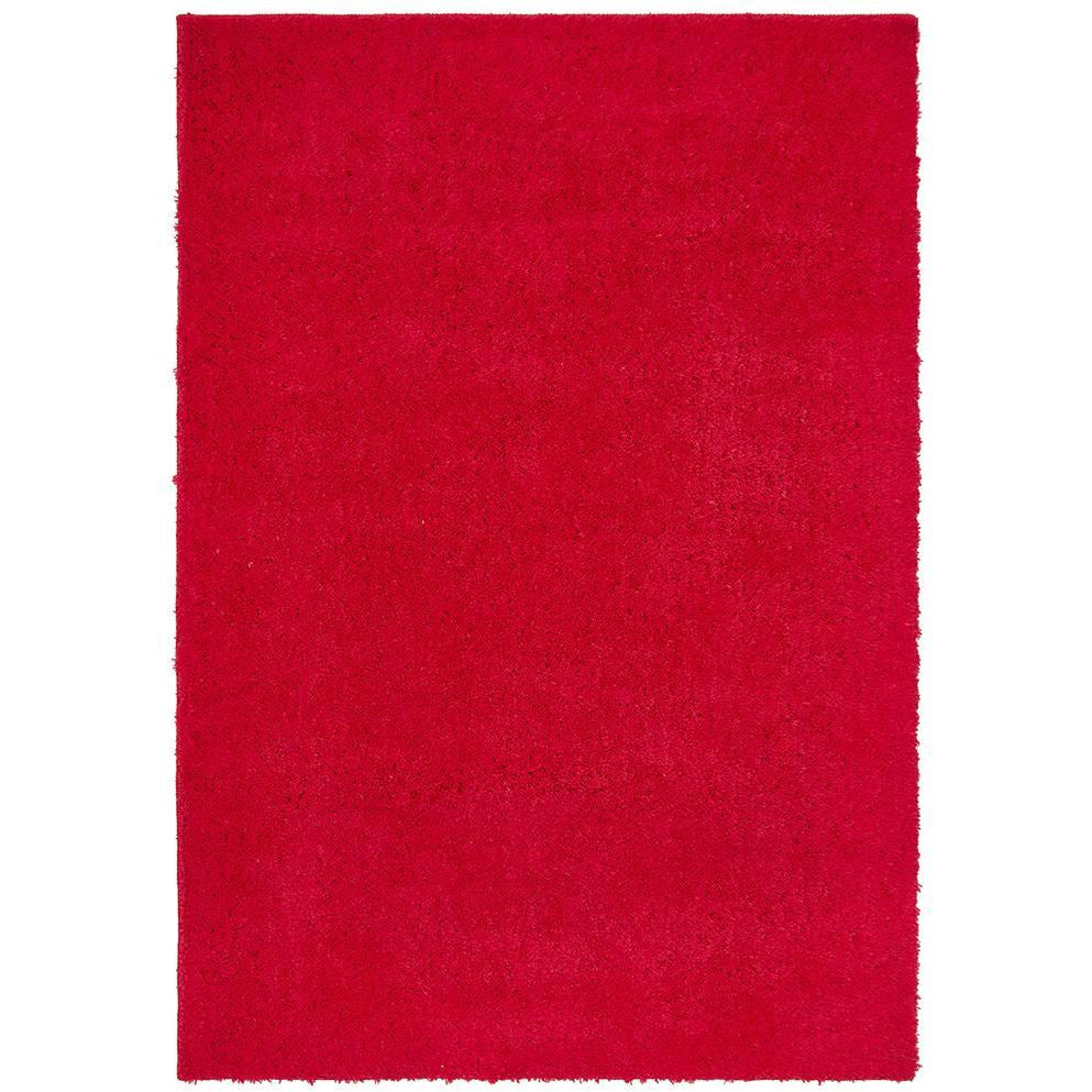 Arnhem Contemporary Pink Microfiber Soft Shaggy Rug - Rugs Of Beauty - 1