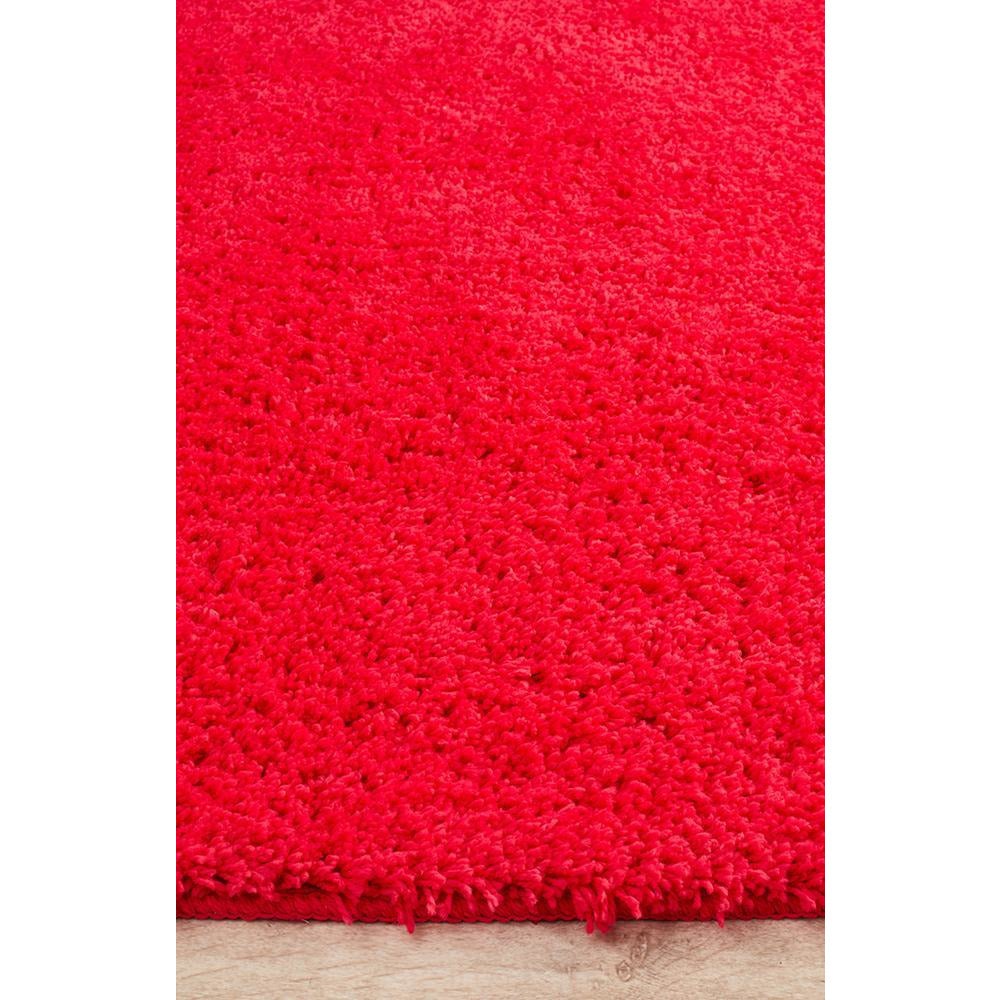 Arnhem Contemporary Pink Microfiber Soft Shaggy Rug - Rugs Of Beauty - 5