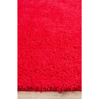 Arnhem Contemporary Pink Microfiber Soft Shaggy Rug - Rugs Of Beauty - 5