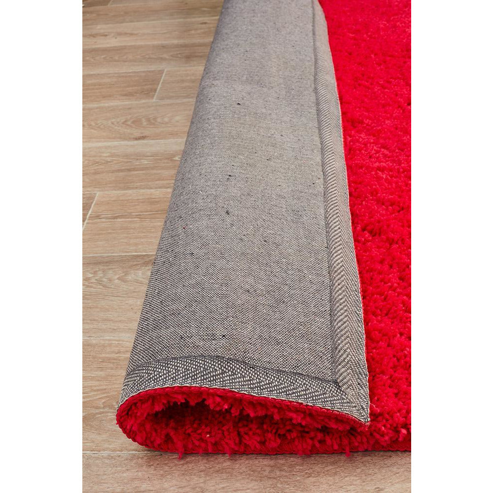 Arnhem Contemporary Pink Microfiber Soft Shaggy Rug - Rugs Of Beauty - 7