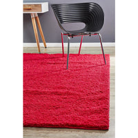 Arnhem Contemporary Pink Microfiber Soft Shaggy Rug - Rugs Of Beauty - 2