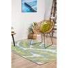 Coogee 4451 Green Blue Leaves Indoor Outdoor Modern Rug - Rugs Of Beauty - 3