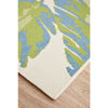 Coogee 4451 Green Blue Leaves Indoor Outdoor Modern Rug - Rugs Of Beauty - 6
