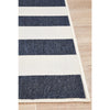Coogee 4453 Navy Blue White Stripes Indoor Outdoor Modern Rug - Rugs Of Beauty - 7