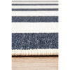 Coogee 4453 Navy Blue White Stripes Indoor Outdoor Modern Rug - Rugs Of Beauty - 8