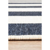 Coogee 4453 Navy Blue White Stripes Indoor Outdoor Modern Rug - Rugs Of Beauty - 8