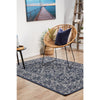 Coogee 4454 Navy Blue Tribal Indoor Outdoor Traditional Rug - Rugs Of Beauty - 3